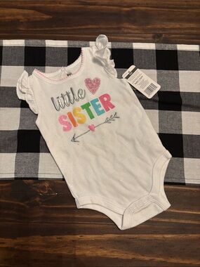 Start up kids sparkle little sister bodysuit 6 months new